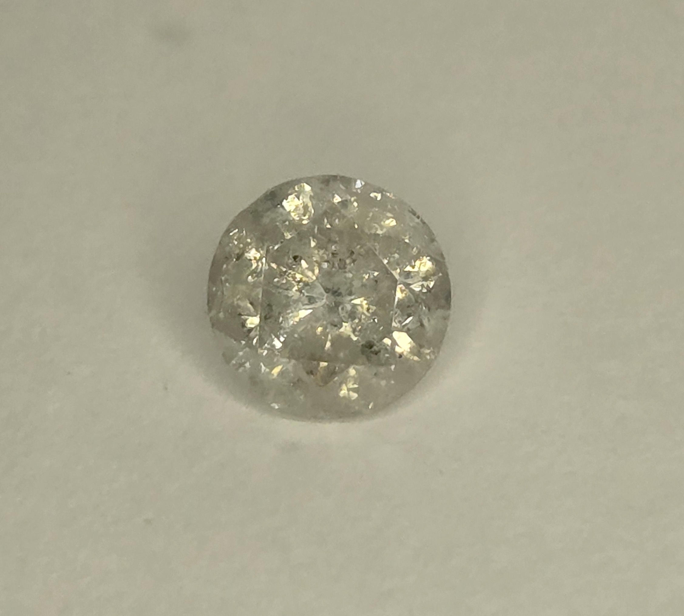 No Reserve 1.22 ct  Natural Diamond Round Cut Loose Gemstone