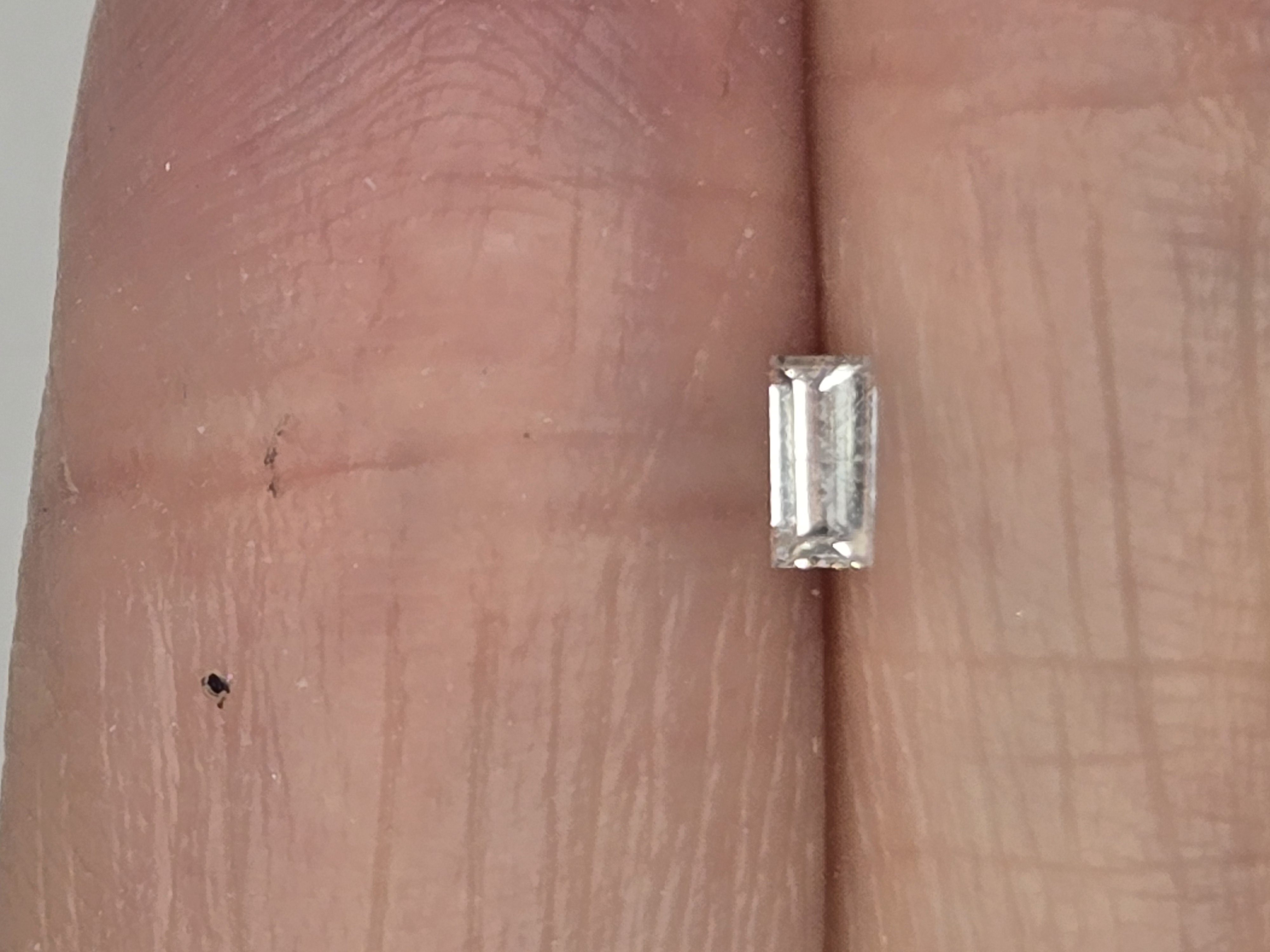 No Reserve  .11 ct  Natural Diamond Baguette Cut Loose Gemstone