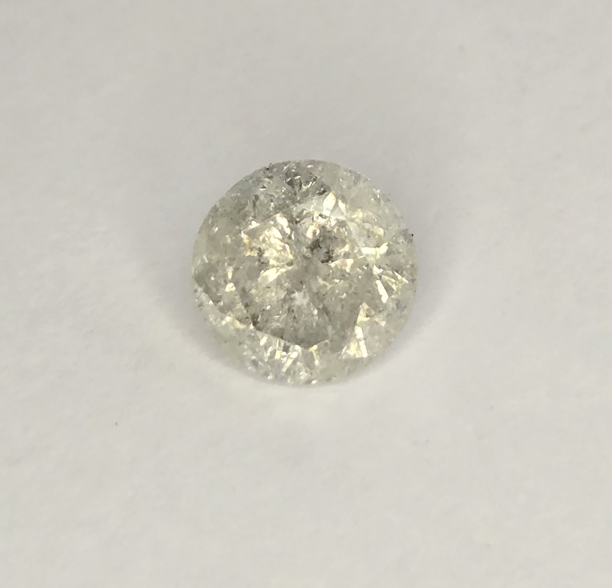 No Reserve 1.06 ct Natural Diamond Round Cut Loose Gemstone ksi2
