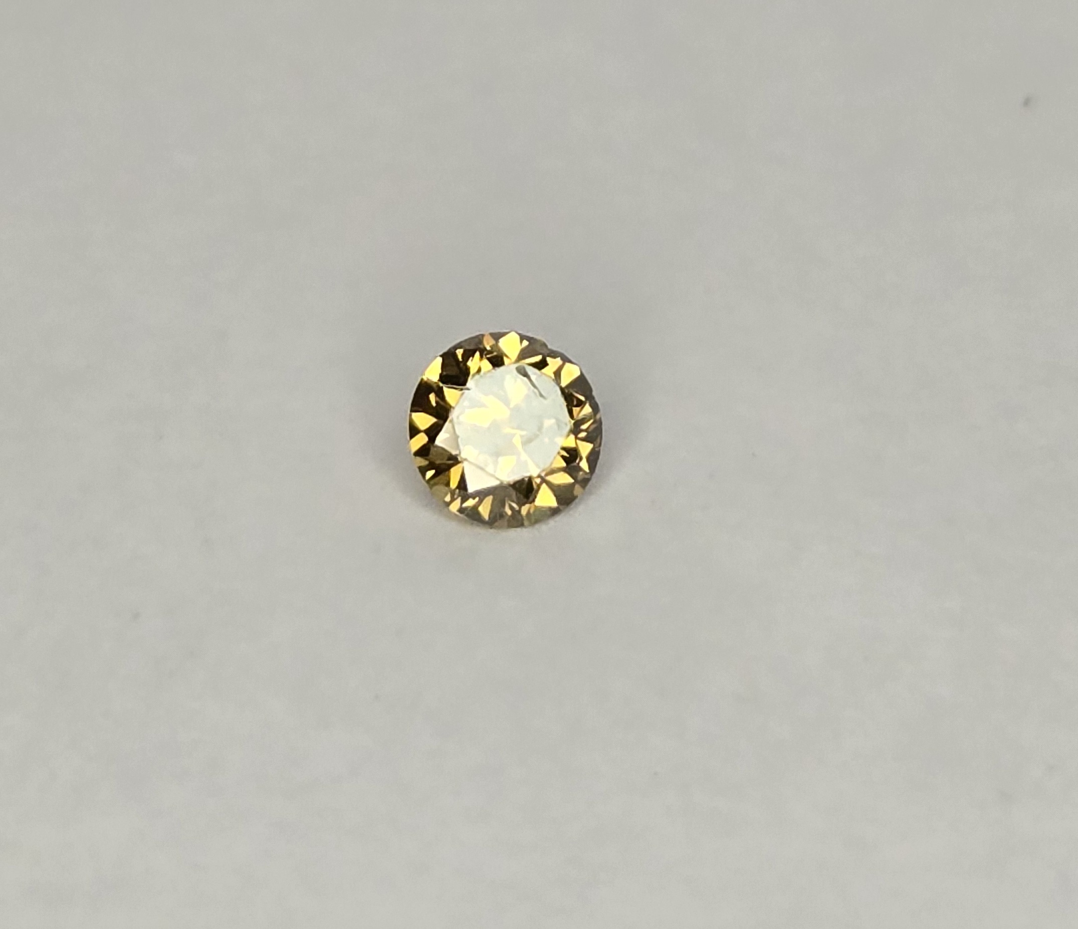 No Reserve .10 ct Natural Champagne Diamond Round Cut Loose Gemstone ksi2