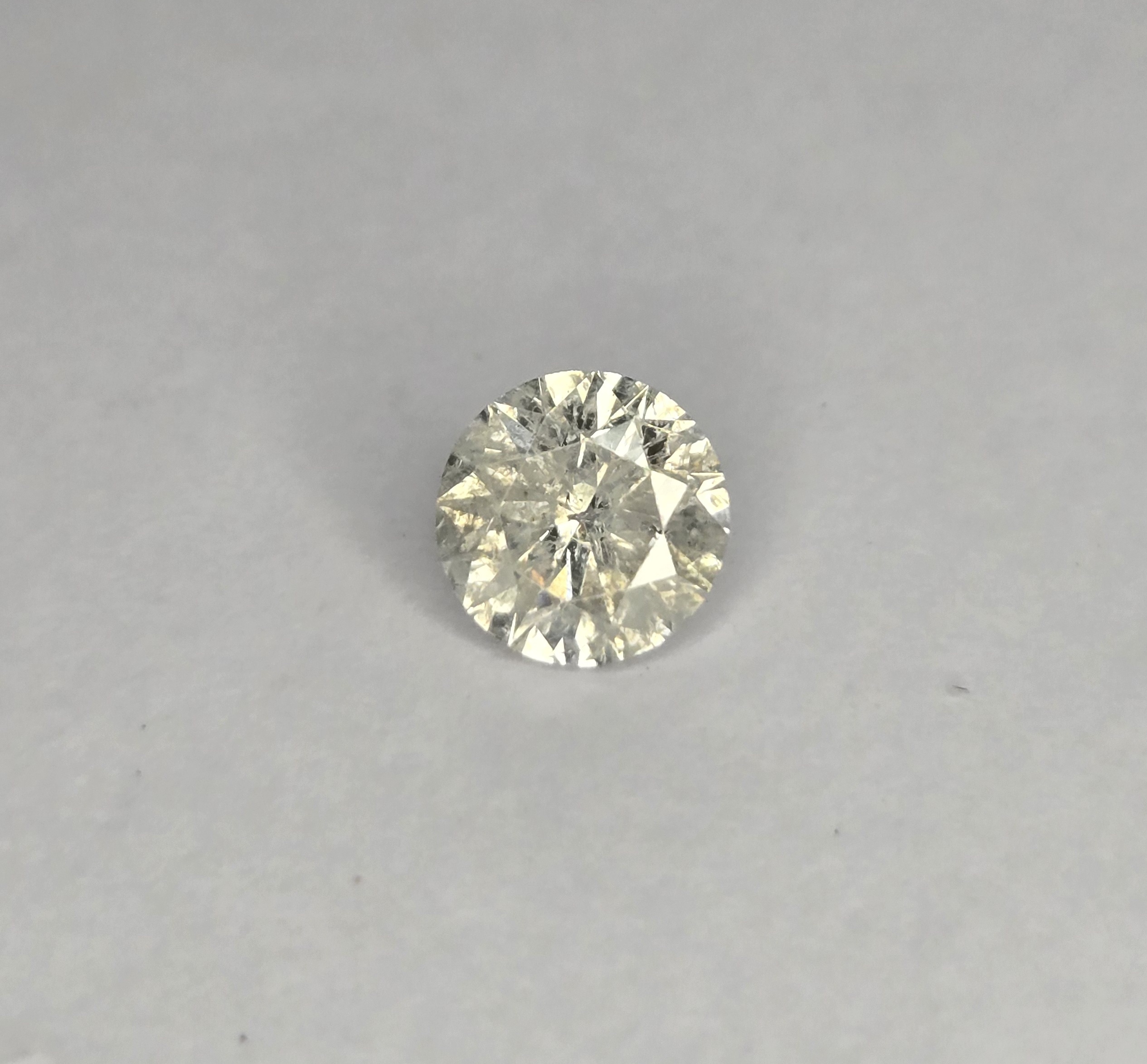 No Reserve ..90 ct Natural Diamond Round Cut Loose Gemstone ksi2