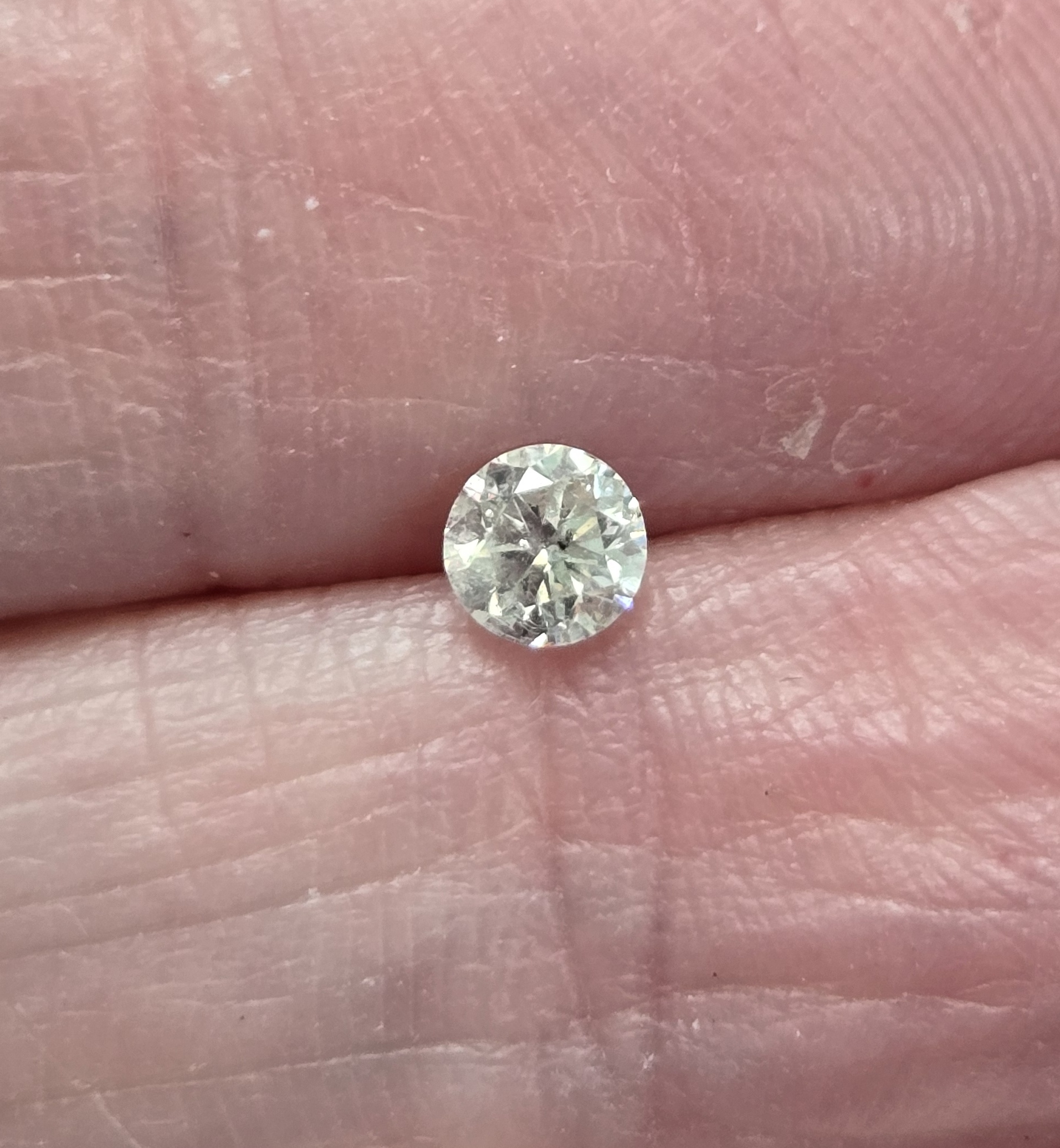 No Reserve .18 ct Natural Diamond Round Cut Loose Gemstone