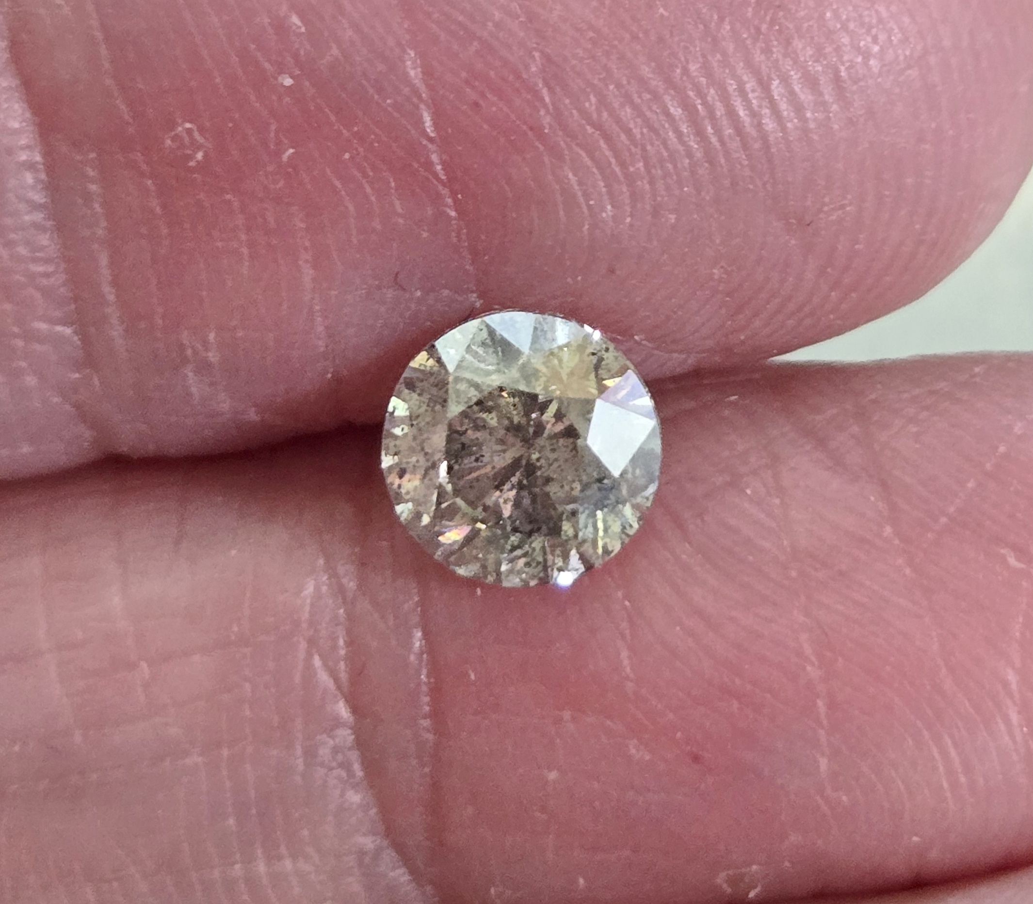 No Reserve .98 Ct Natural Diamond Round Cut Loose Gemstone