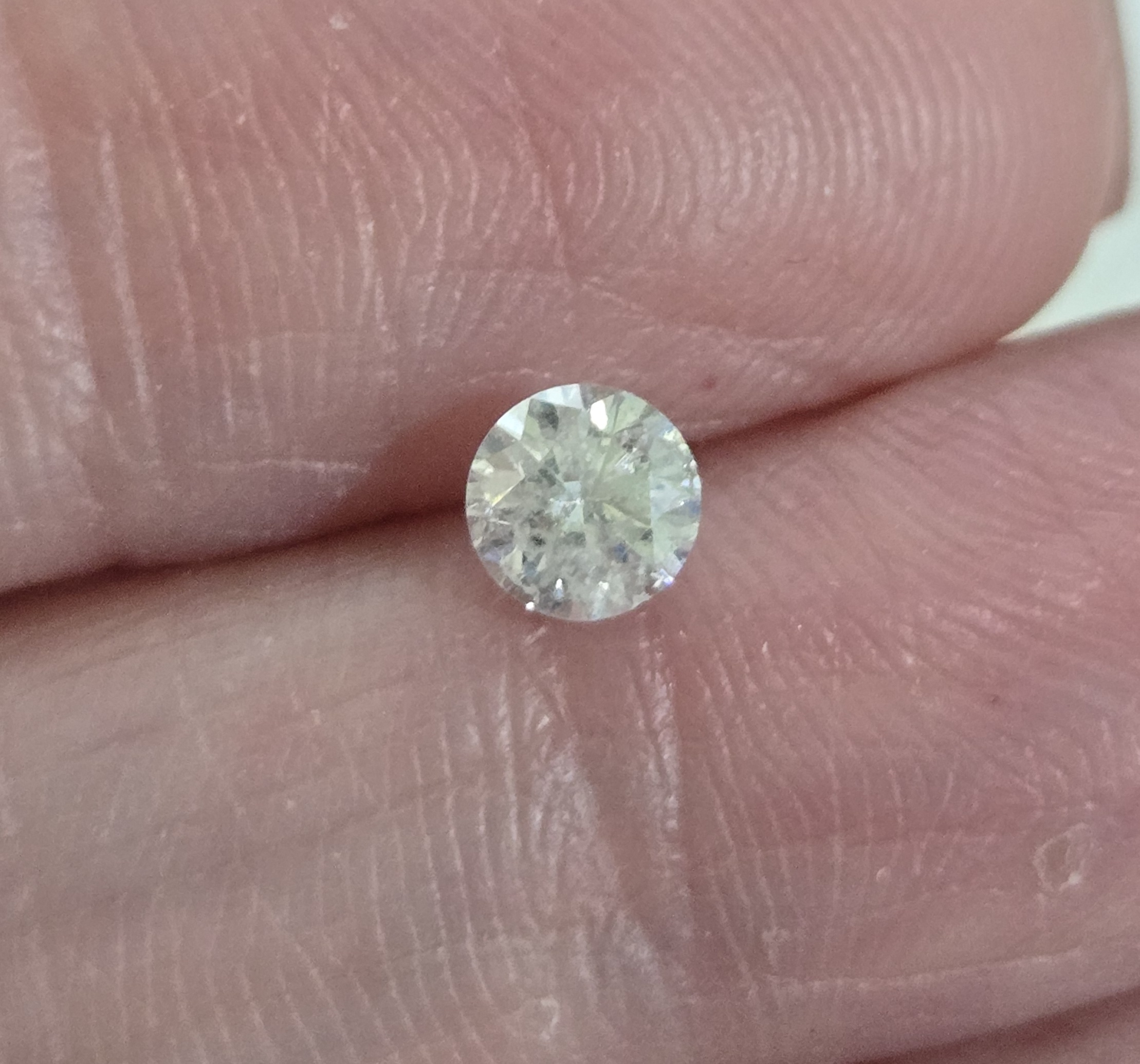 No Reserve .35 Ct Natural Yellow Diamond Round Cut Loose Gemstone