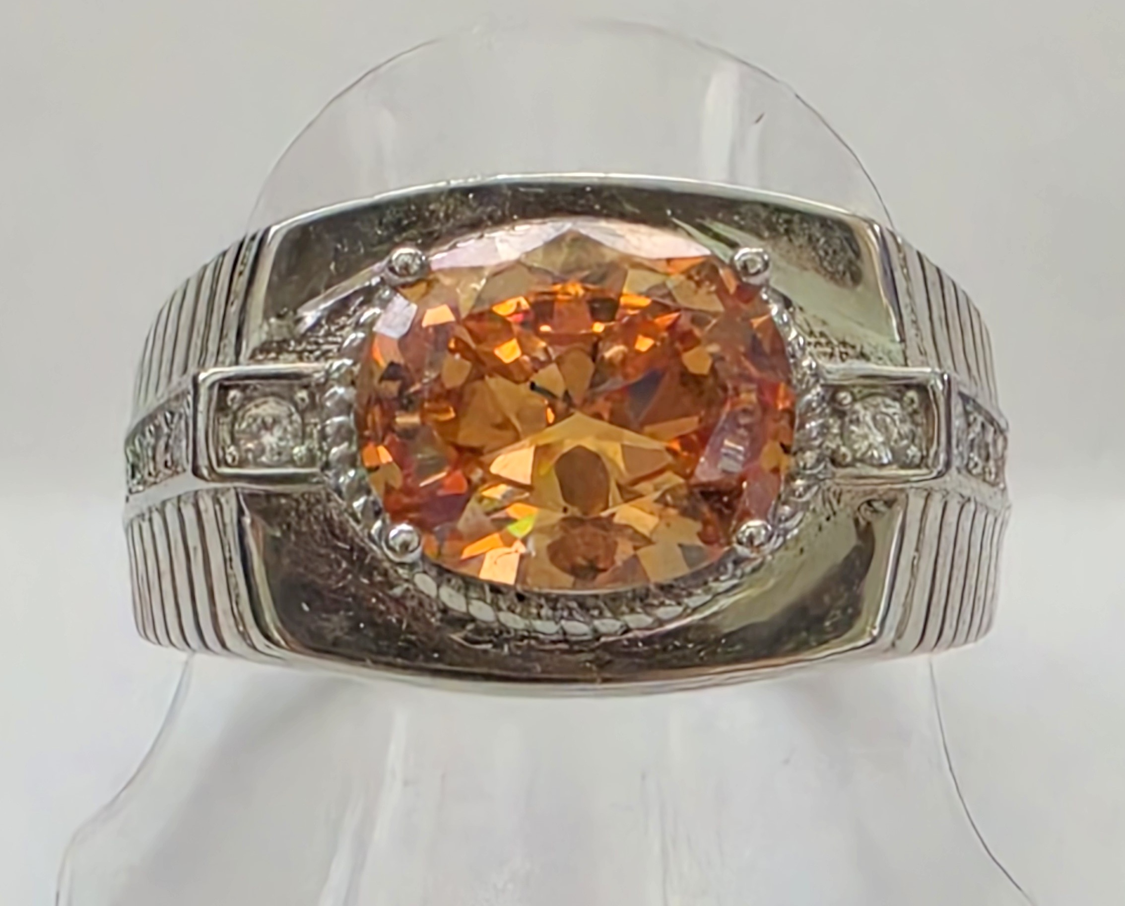 No Reserve  Champagne Topaz Ring Size 9
