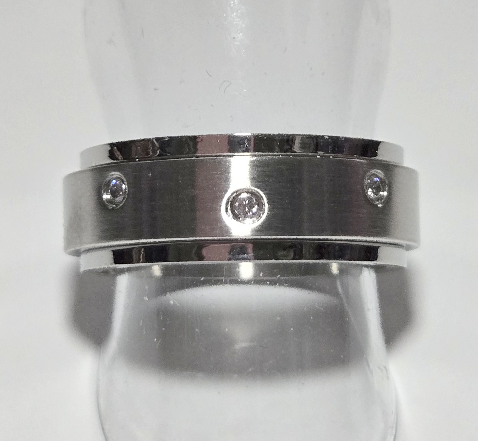 No Reserve Simulated Diamond Band Ring Size 7