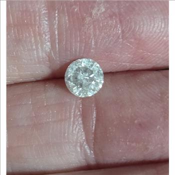 No Reserve .55 Ct Natural Diamond Round Cut Loose Gemstone