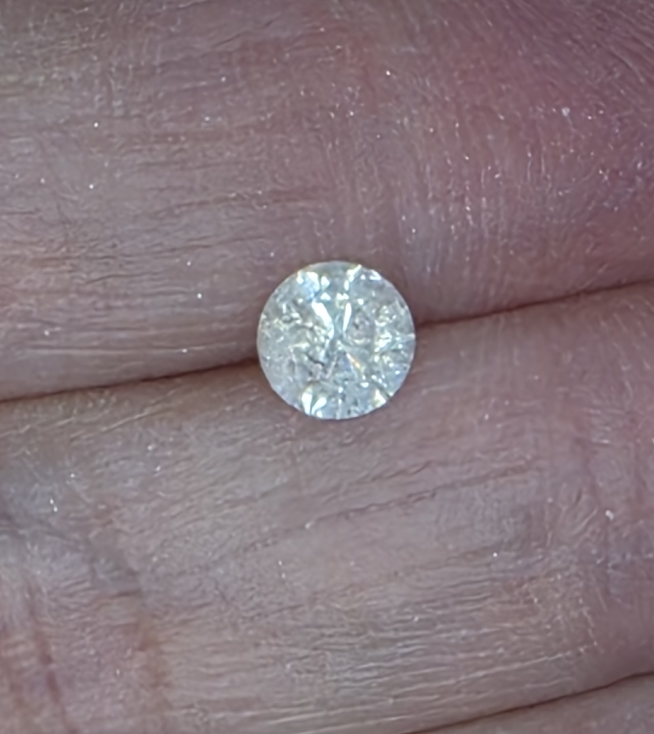 No Reserve .74 ct Natural Diamond Round Cut Loose Gemstone