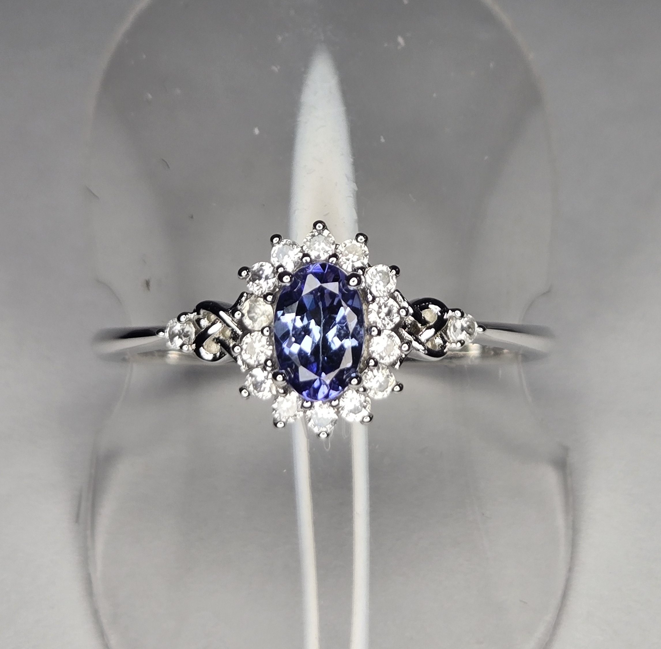 NO RESERVE Natural Tanzanite & Zircon RIng Size 10