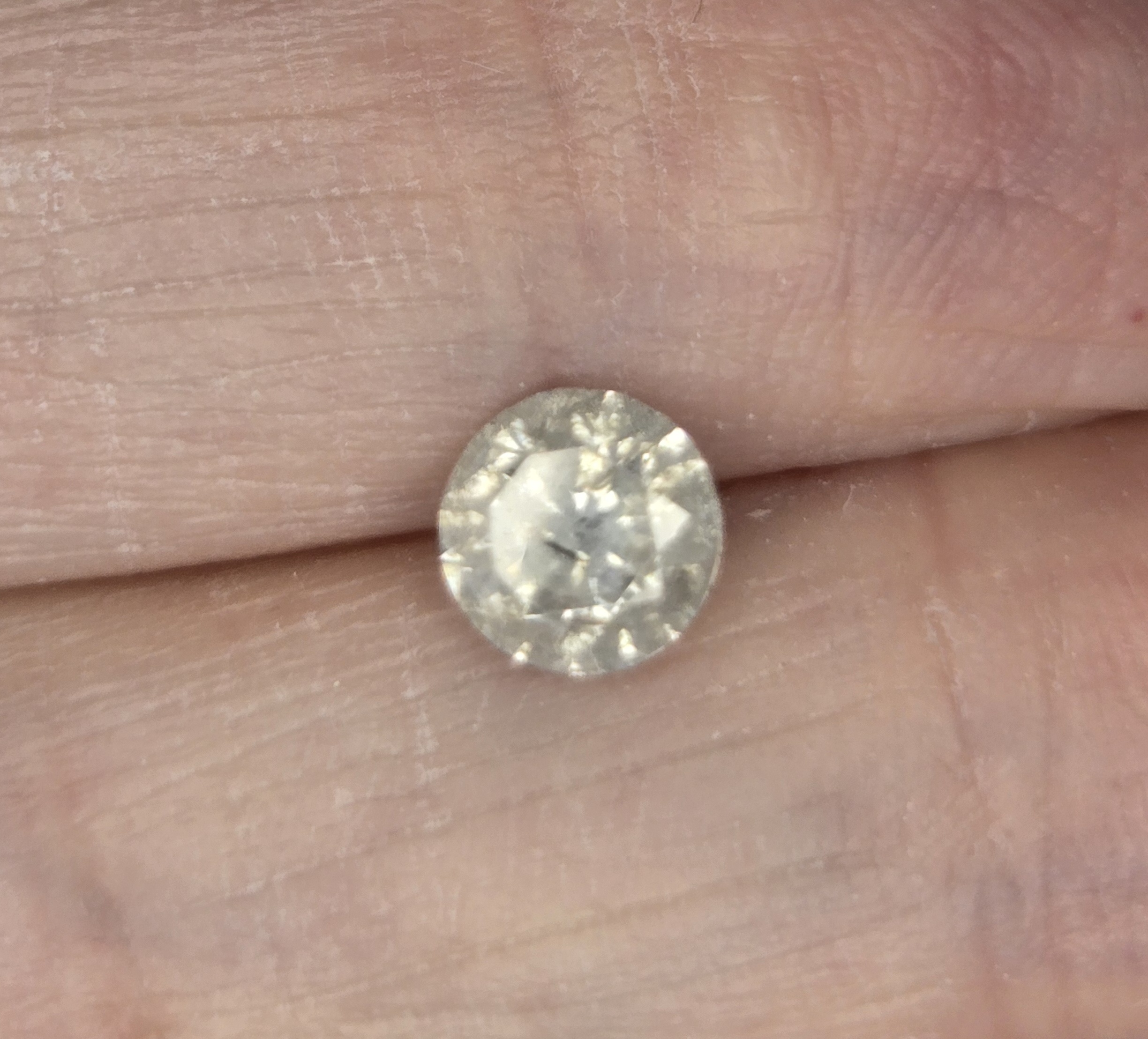 No Reserve .77 ct Natural Diamond Round Cut Loose Gemstone