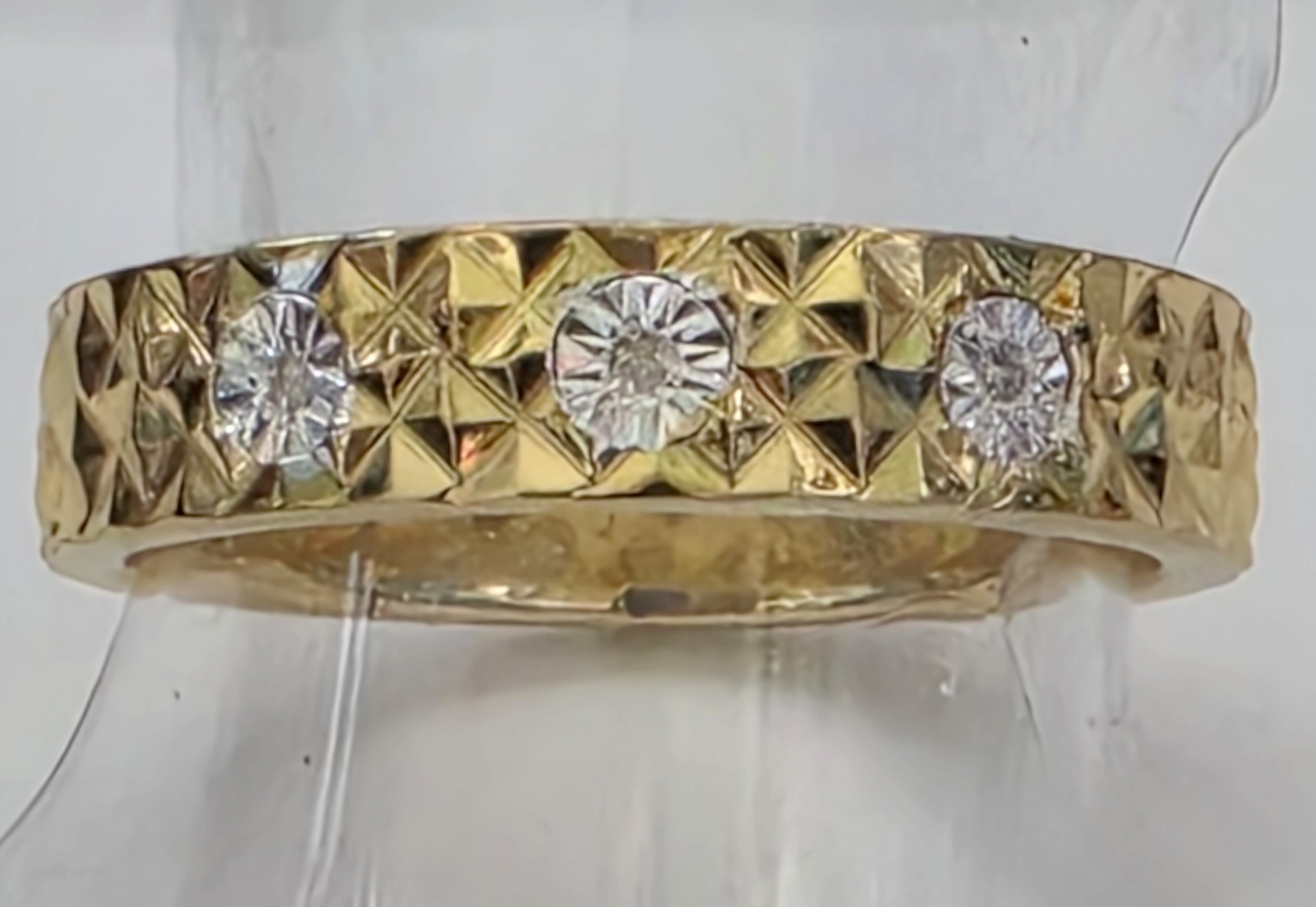 No Reserve Natural Diamond Ring Size 6