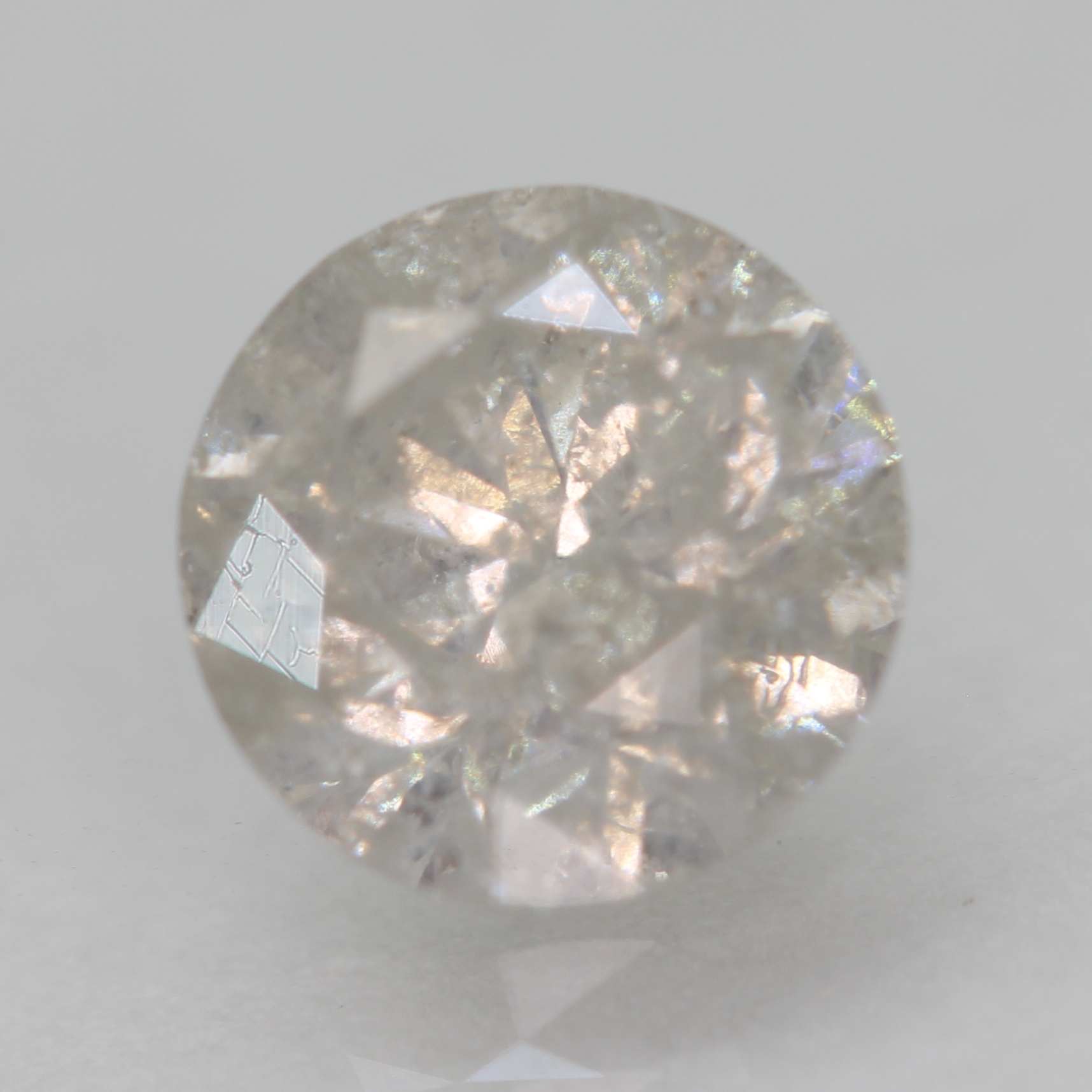 No Reserve  .82 ct Natural Diamond Round Cut Loose Gemstone
