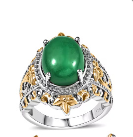 No Reserve Natural Jade Ring Size 8