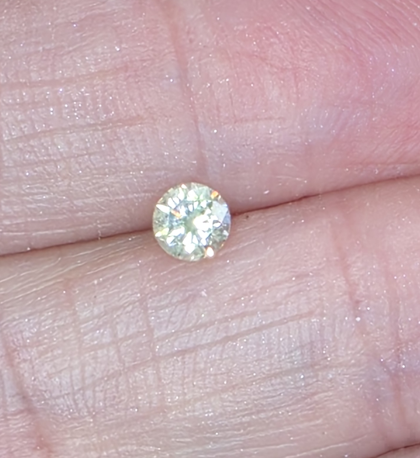 No Reserve .26 ct Natural Diamond Round Cut Loose Gemstone
