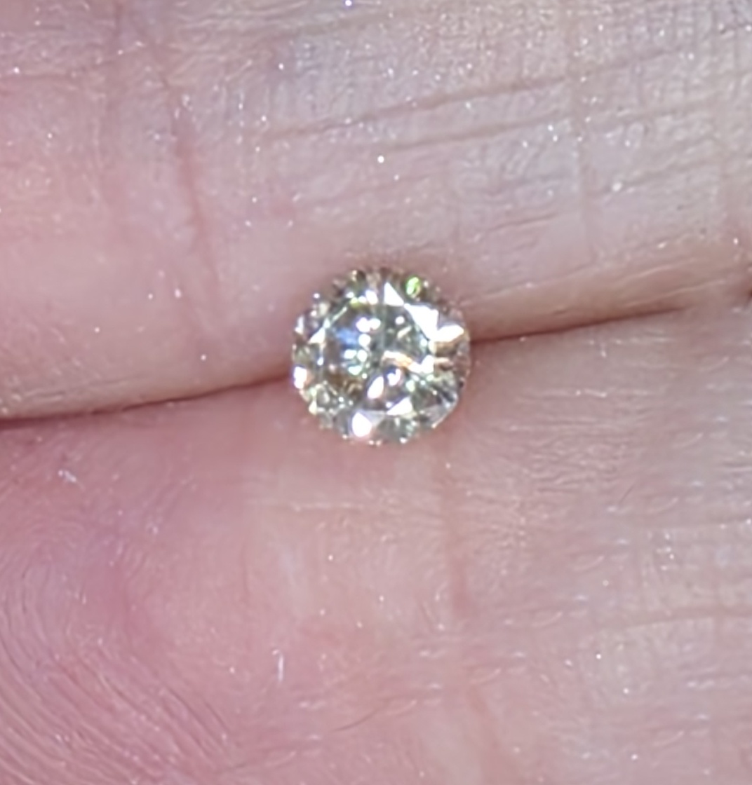 No Reserve .46 ct Natural Diamond Round Cut Loose Gemstone