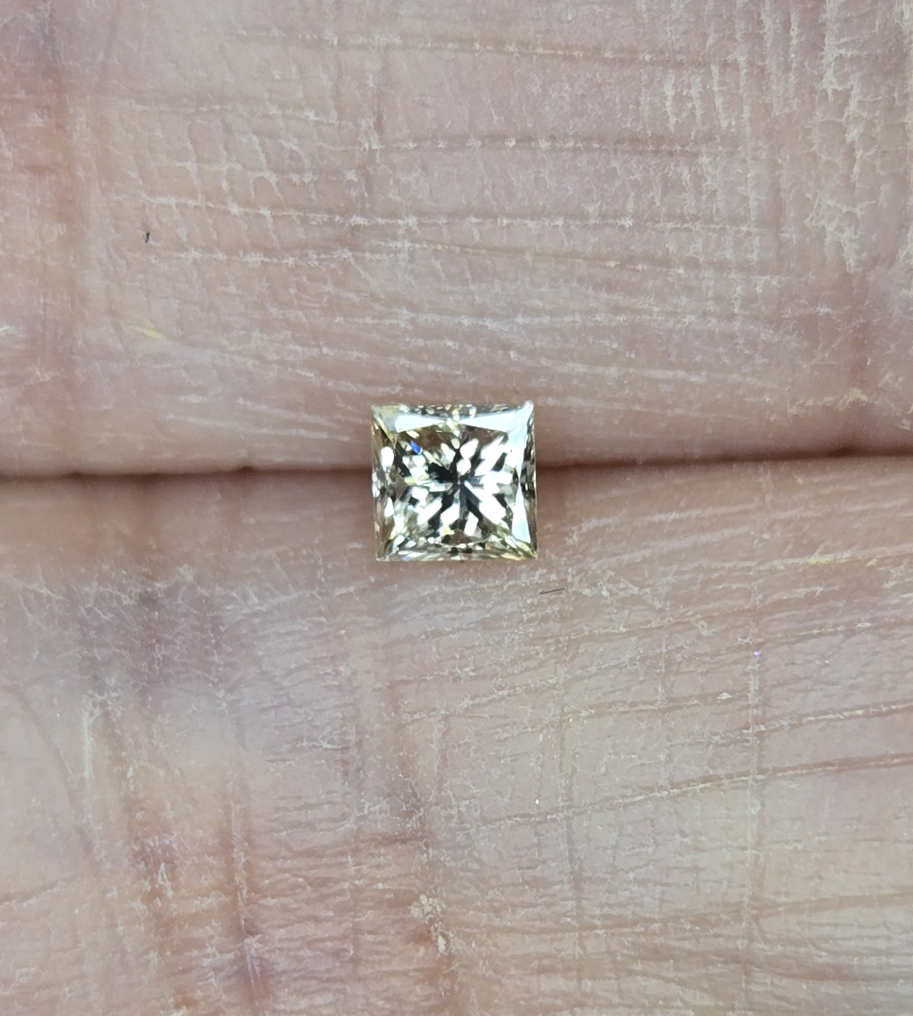 No Reserve .20 ct VVS2  Natural Diamond Princess Cut Loose Gemstone