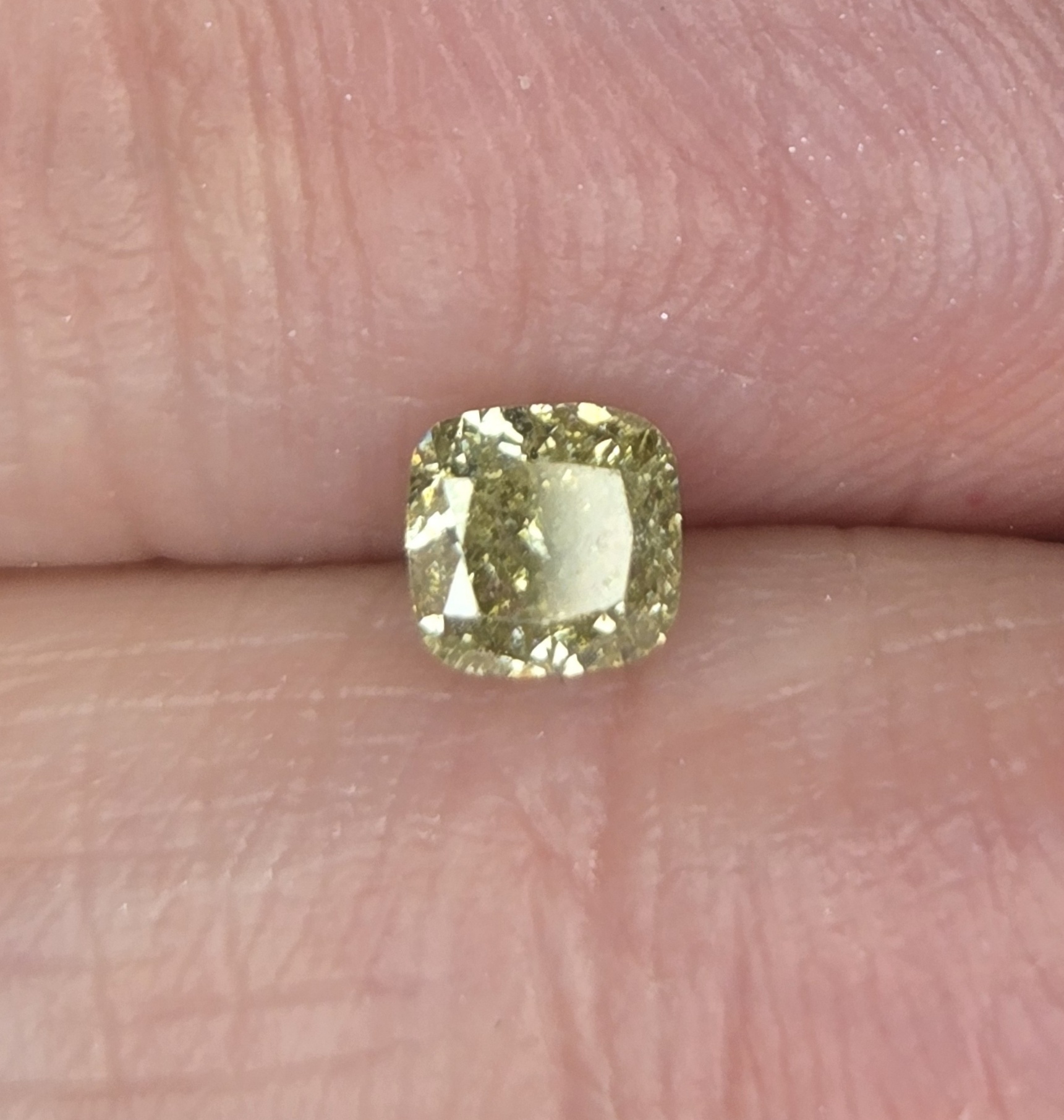 No Reserve .32 ct Natural Diamond Cushion Cut Loose Gemstone