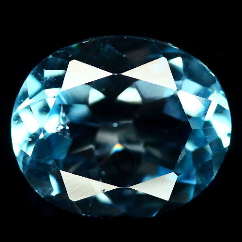 No Reserve VVS Natural Blue Topaz Oval Cut Loose Gemstone