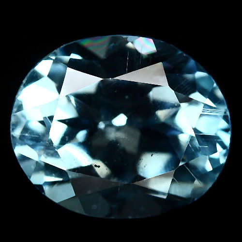 No Reserve VVS Natural Blue Topaz Oval Cut Loose Gemstone