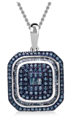 No Reserve 1.55 ct Natural Diamond Pendant & Chain Necklace