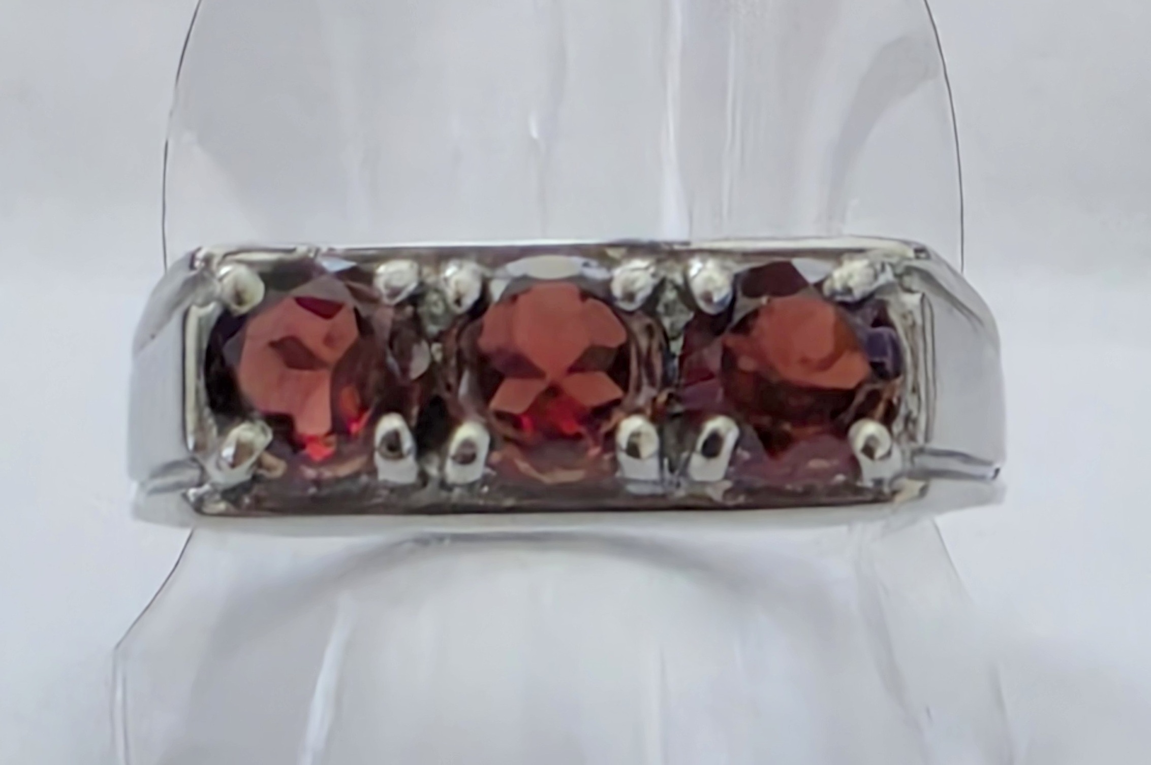 No Reserve Natural Mozambique Garnet Ring Size 10