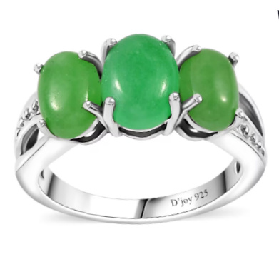 No Reserve Natural Jade Ring Size 5