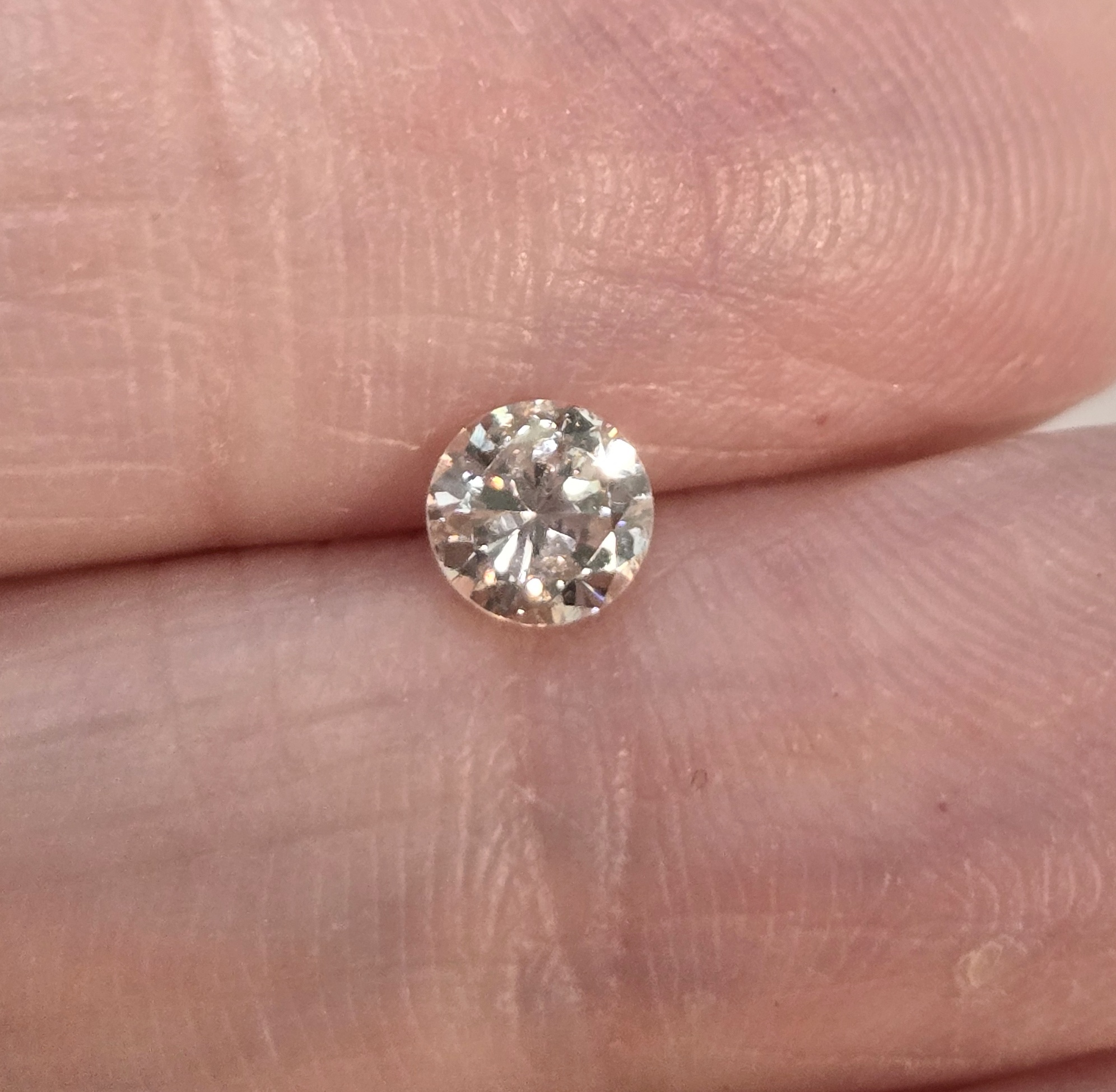 No Reserve .31 ct Natural Diamond Round Cut Loose Gemstone