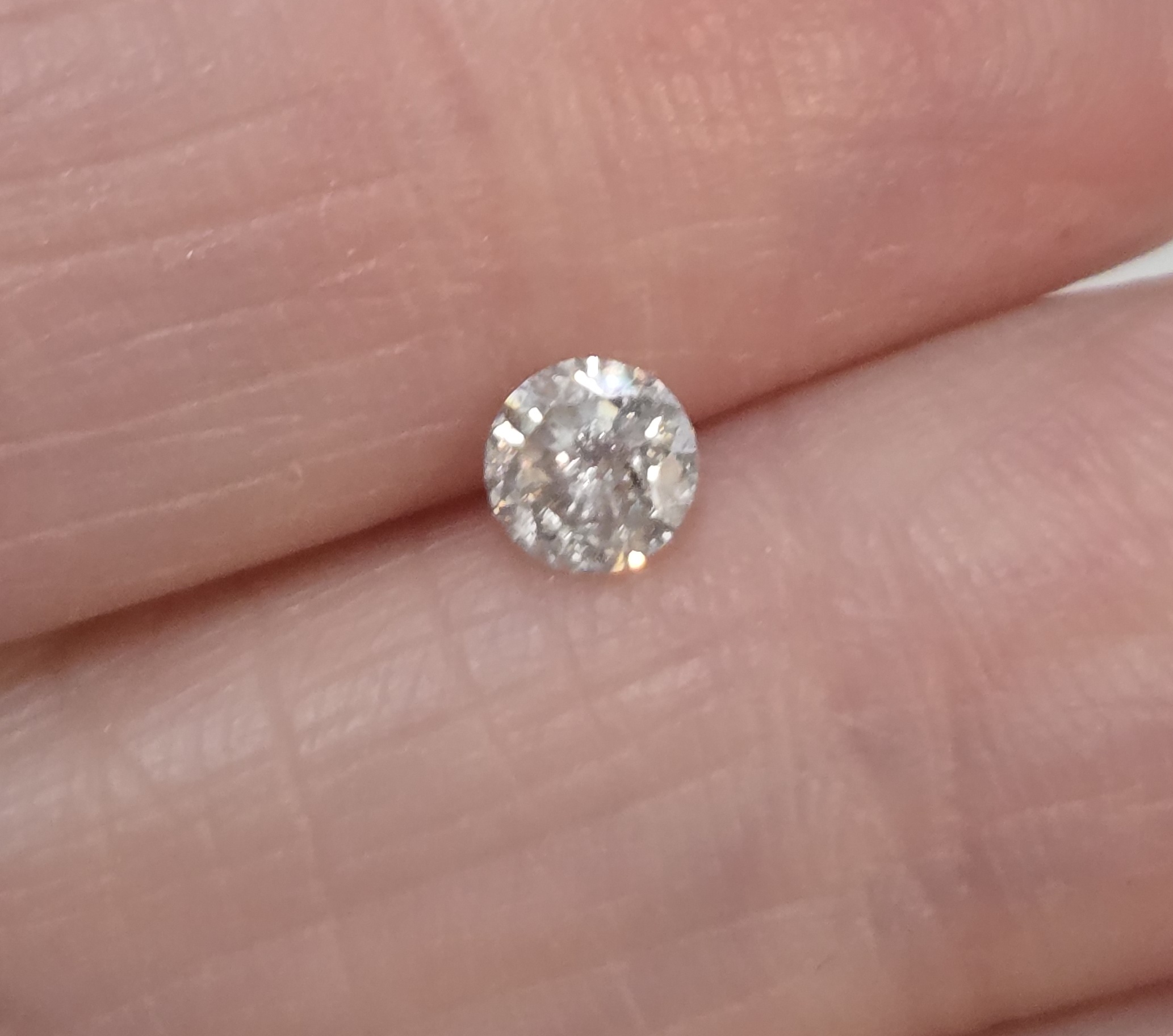 No Reserve .28 ct Natural Diamond Round Cut Loose Gemstone