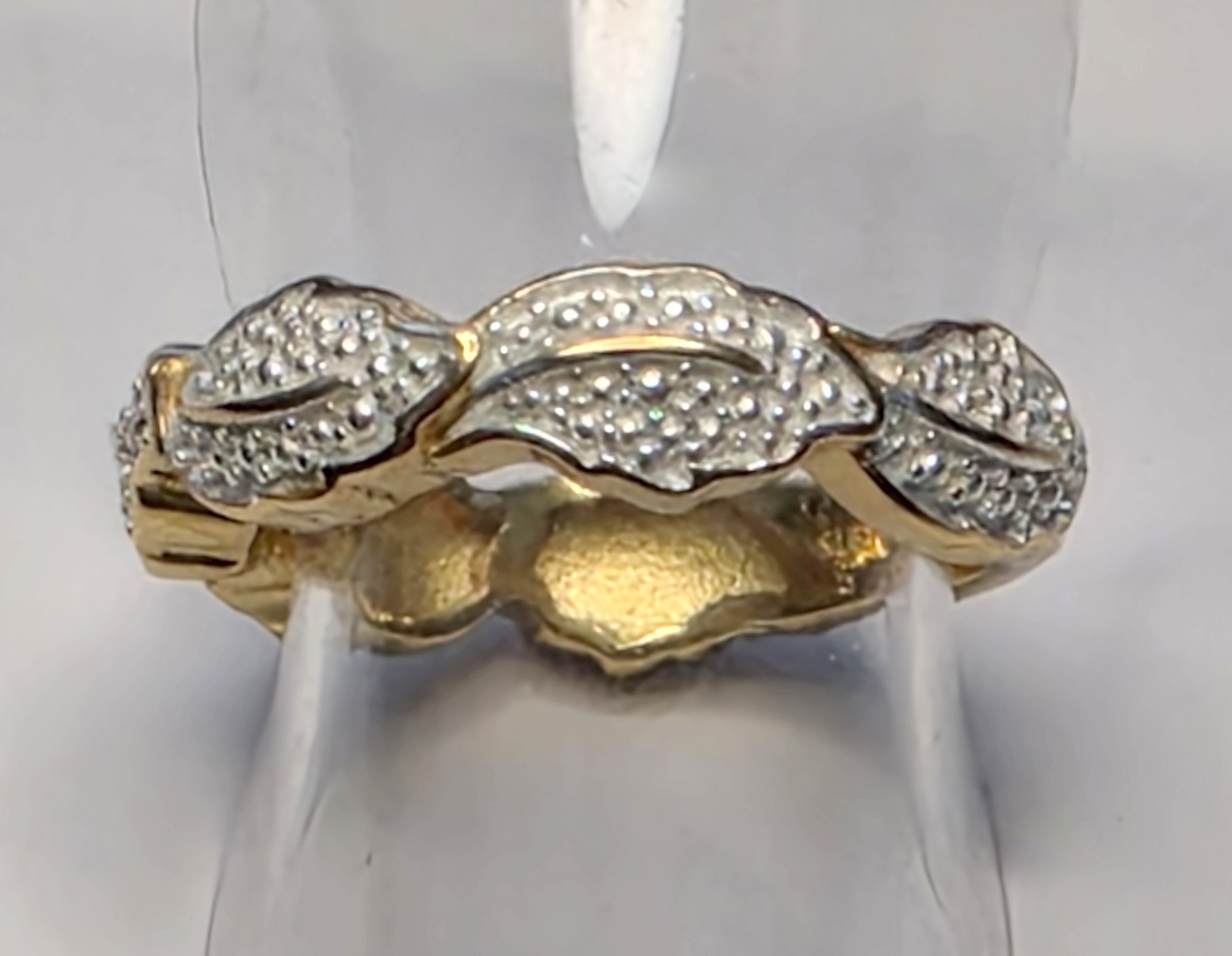 No Reserve  Natural DIamond Ring Size 6
