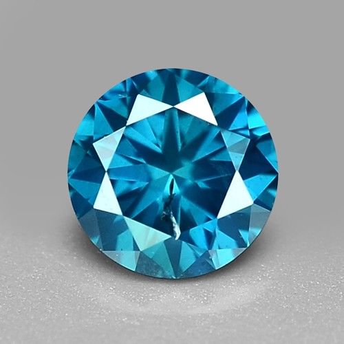 .23ct Natural Blue Diamond Round Cut Loose Gemstone Property Room