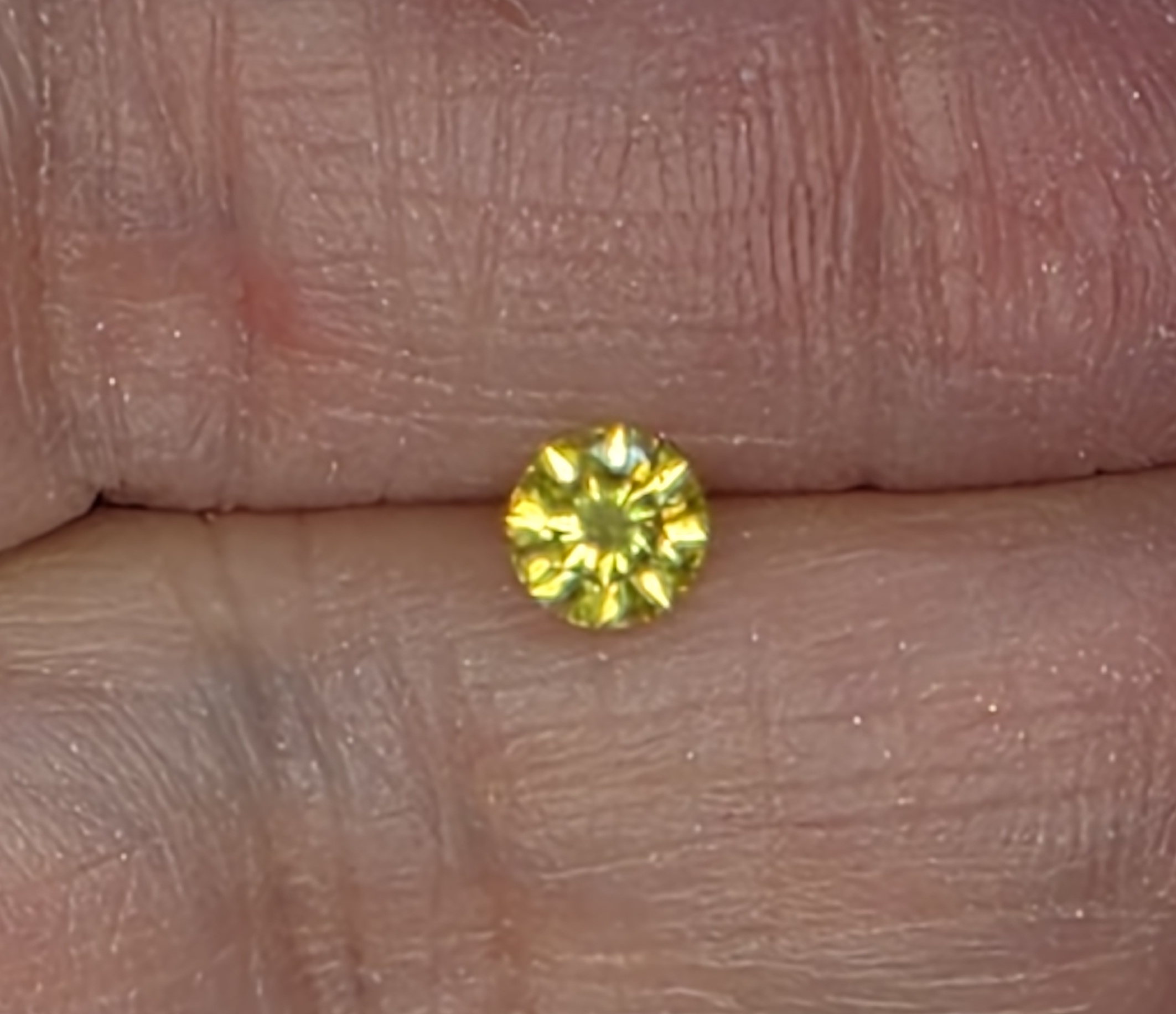 No Reserve .VS2 .41 ct Natural Champagne Diamond Round  Cut Loose Gemstone