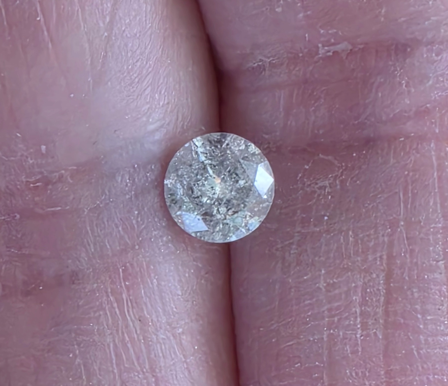 No Reserve .62 ct Natural Diamond Round Cut Loose Gemstone