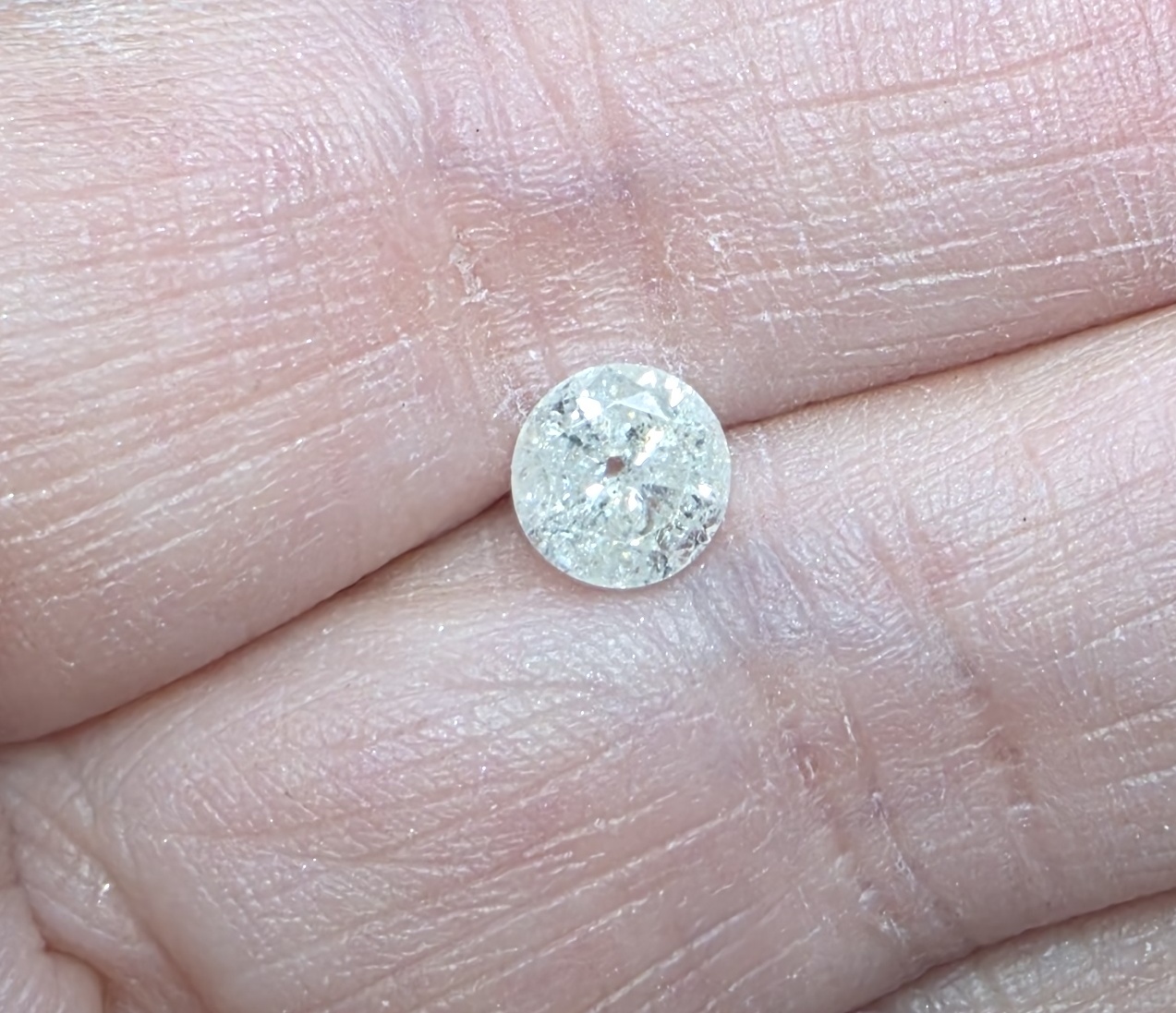 No Reserve .85 ct Natural Diamond Round Cut Loose Gemstone