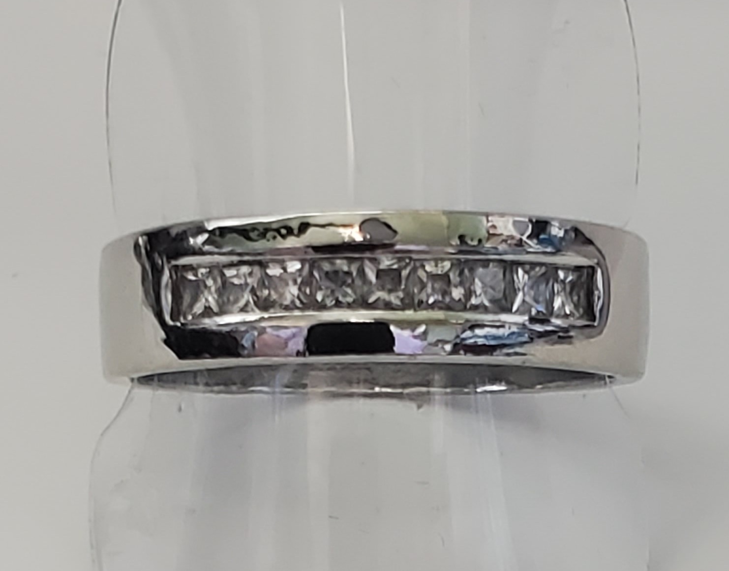 thumbnail image 2 of 9ct Gold 0.40ct Simulated Diamond Princess Cut Engagement Ring Size J 2 of 12