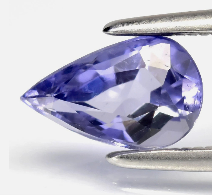  No Reserve VVS Natural Iolite Pear Cut Loose Gemstone