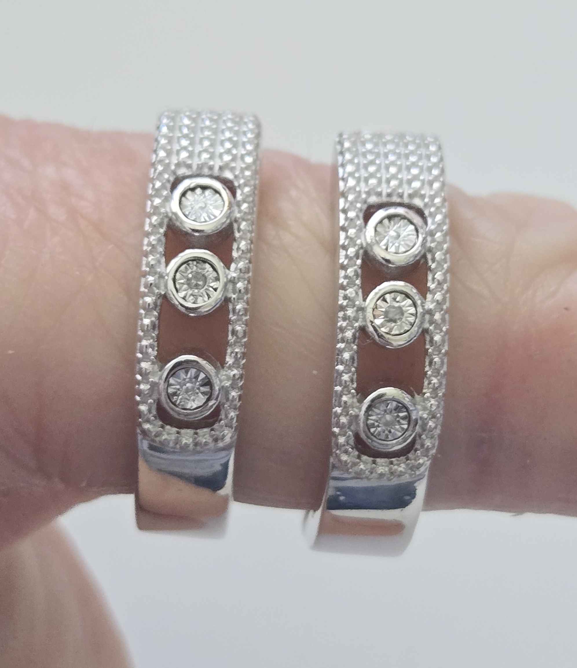 No Reserve Natural Diamond Hoop Earrings