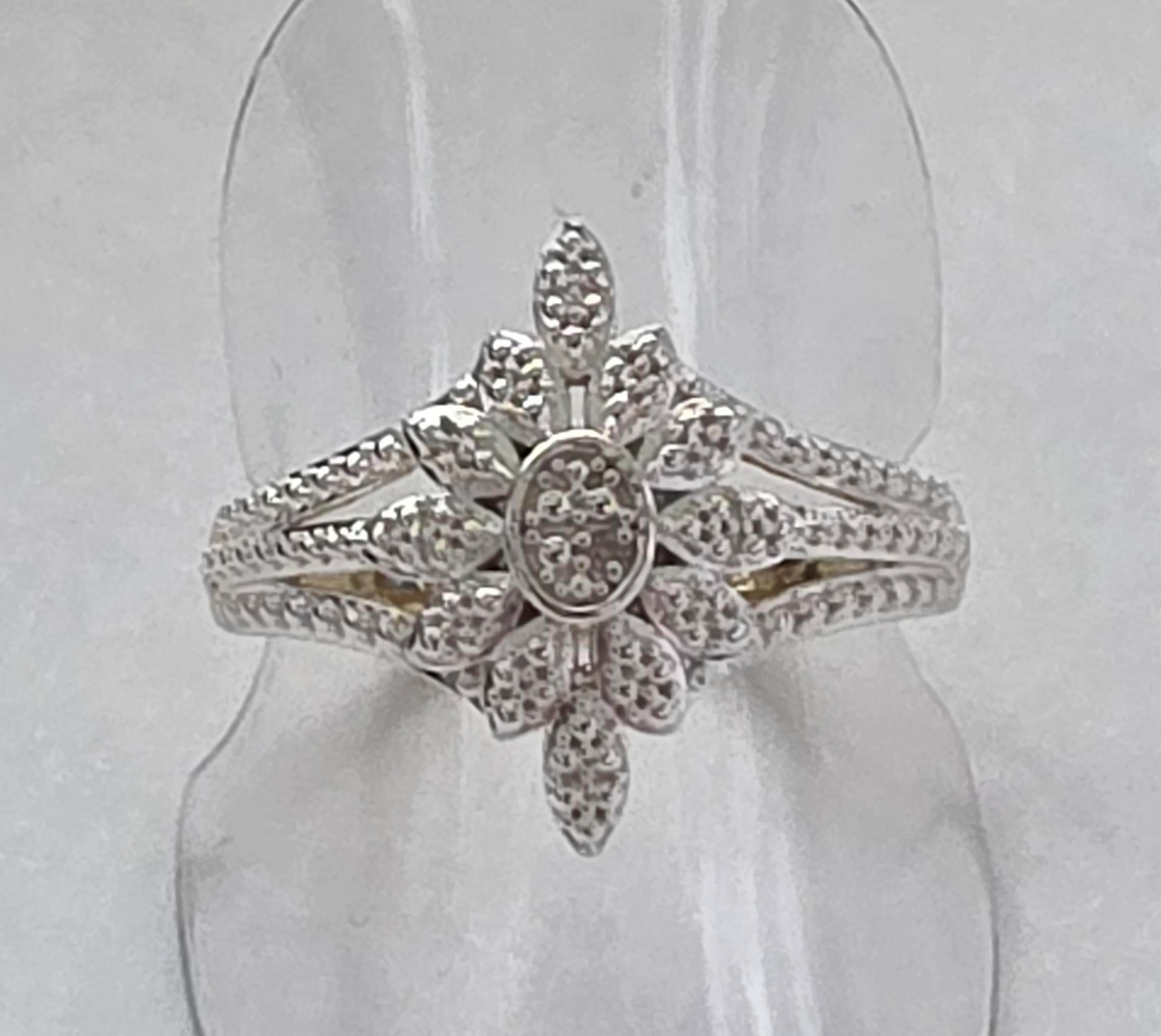 No Reserve Natural Diamond Ring Size 5