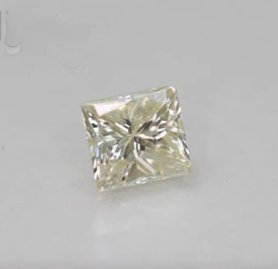 No Reserve .45 ct Natural Diamond Princess Cut Loose Gemstone