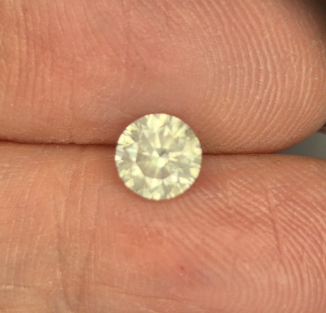 No Reserve .58 ct Natural Diamond Round Cut Loose Gemstone