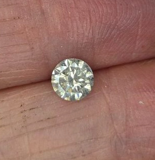 No Reserve .54 ct Natural Diamond Round Cut Loose Gemstone
