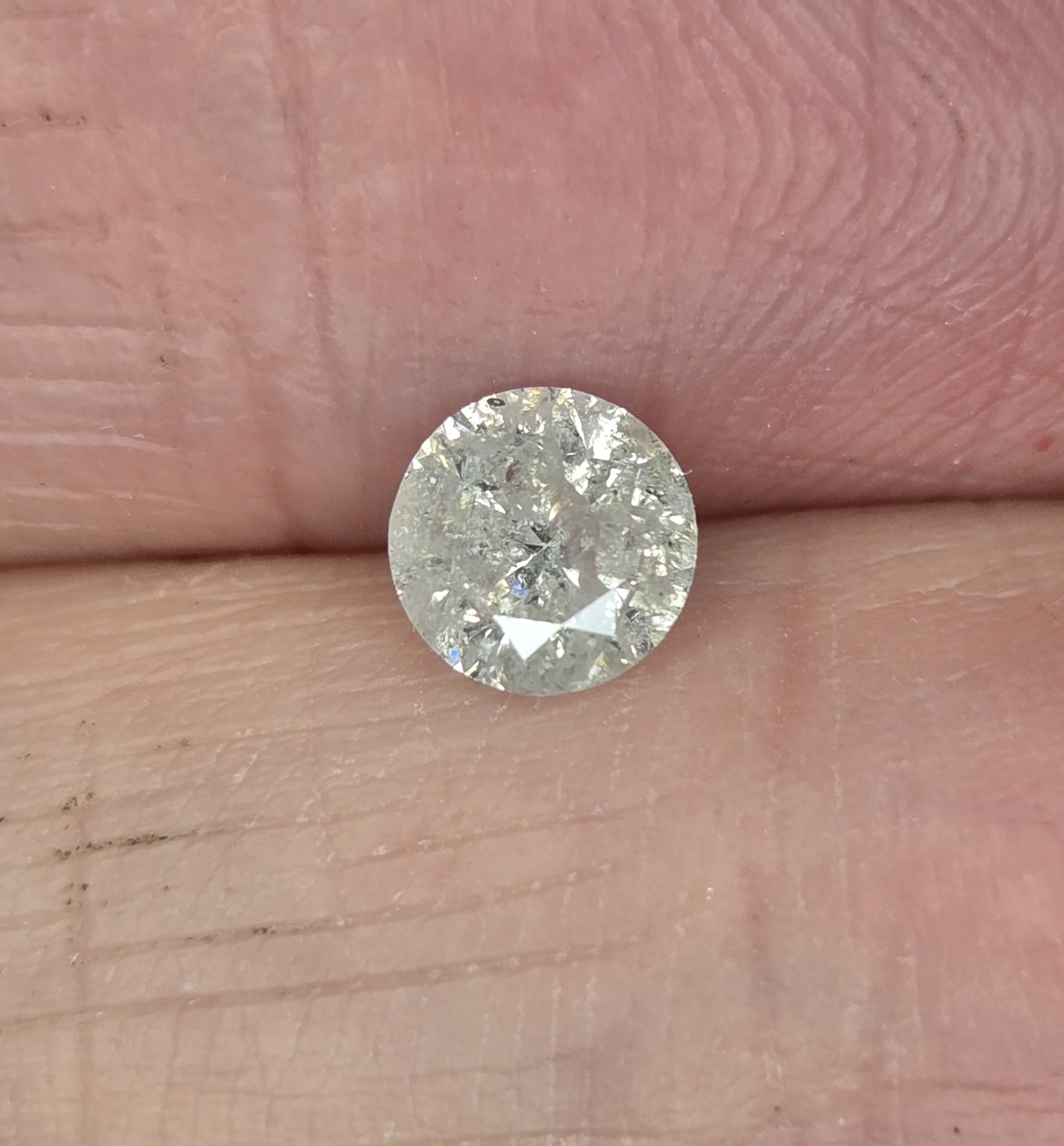 No Reserve .47 ct Natural Diamond Round Cut Loose Gemstone