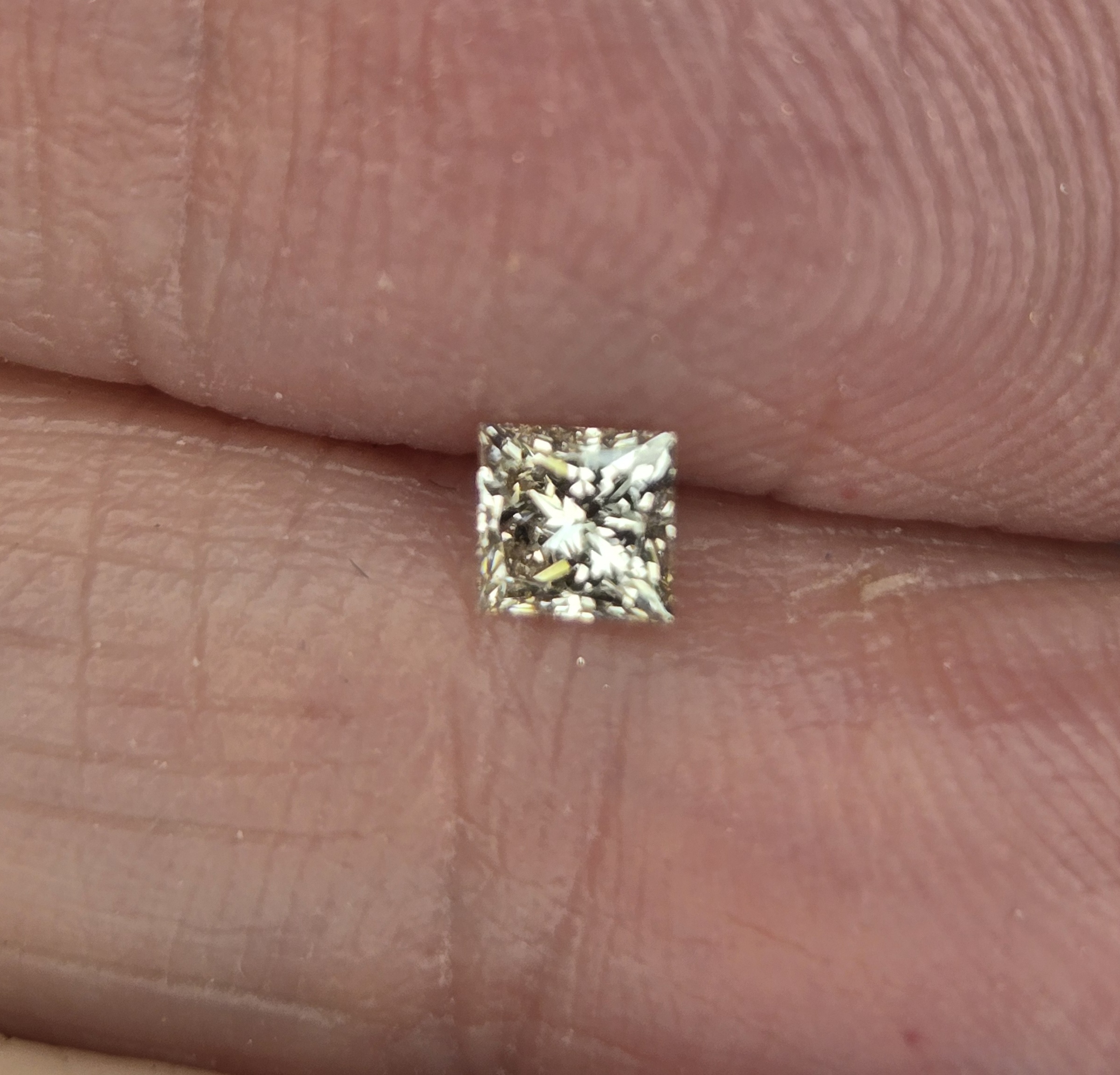 No Reserve .20 ct VVS2 Natural Diamond Princess Cut Loose Gemstone