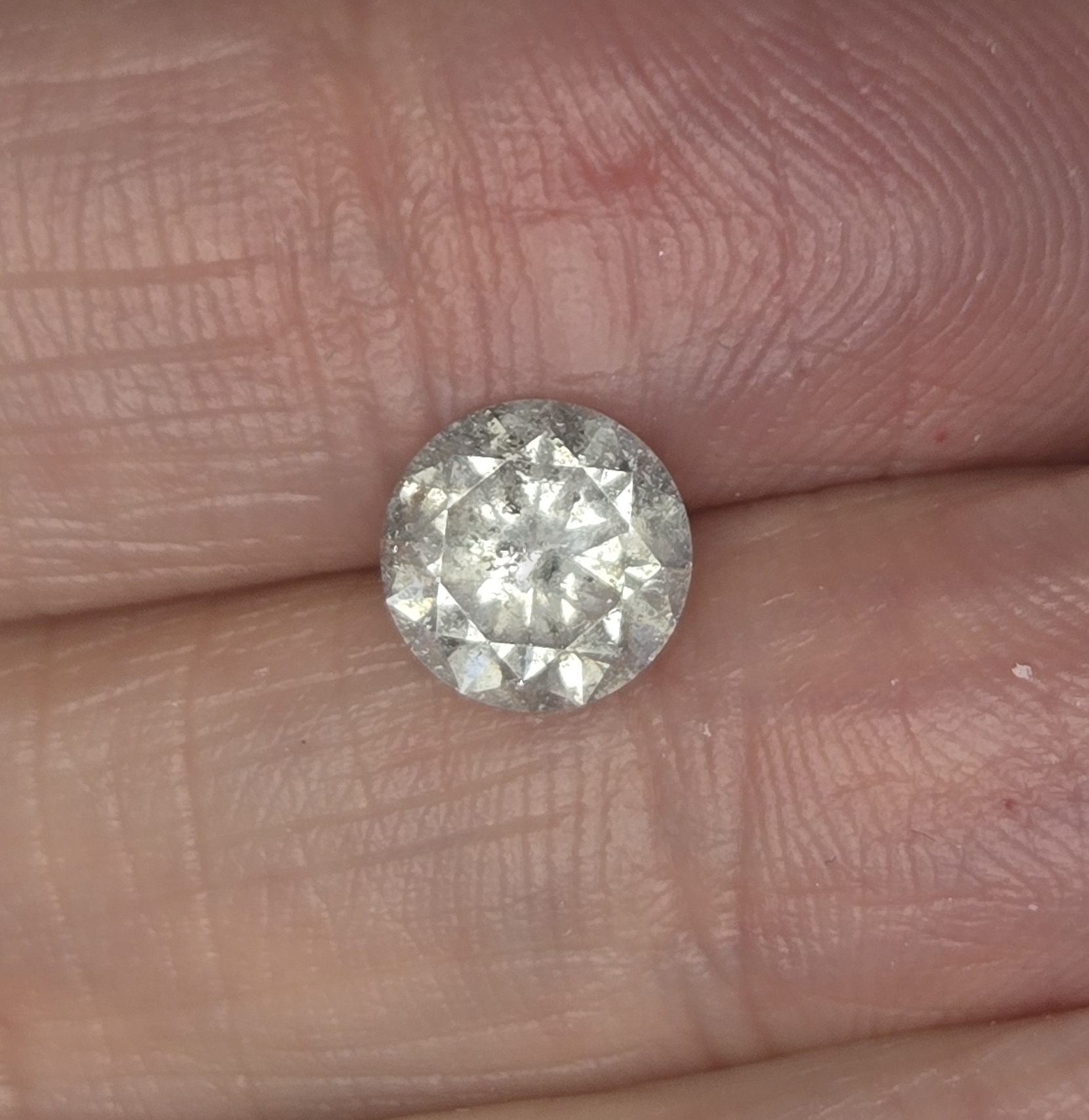 No Reserve 1.31 ct Natural Diamond Round Brilliant Cut Loose Gemstone