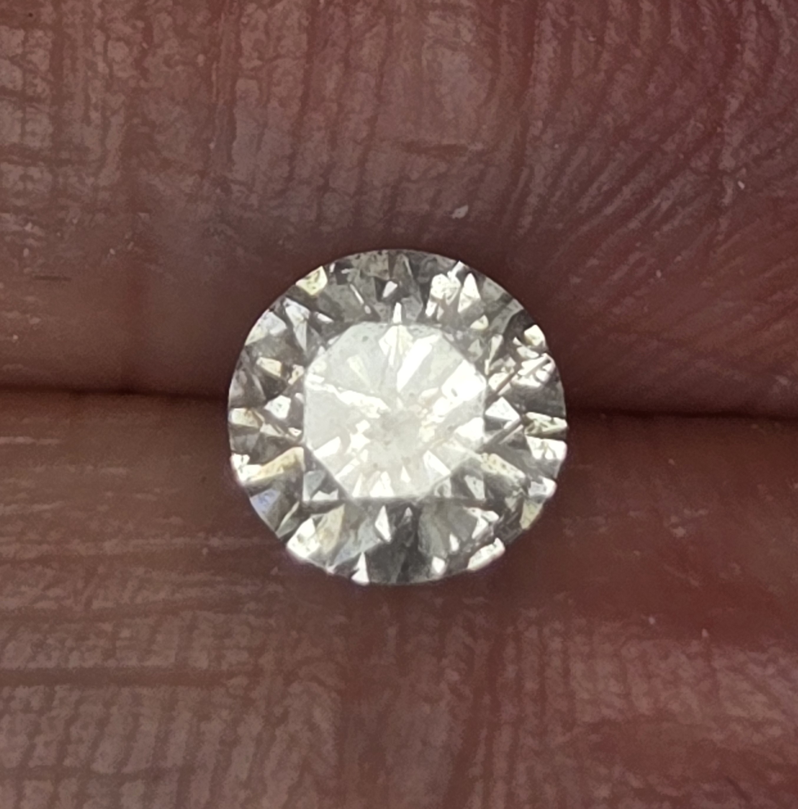 No Reserve .61 ct Natural Diamond Round Brilliant Cut Loose Gemstone