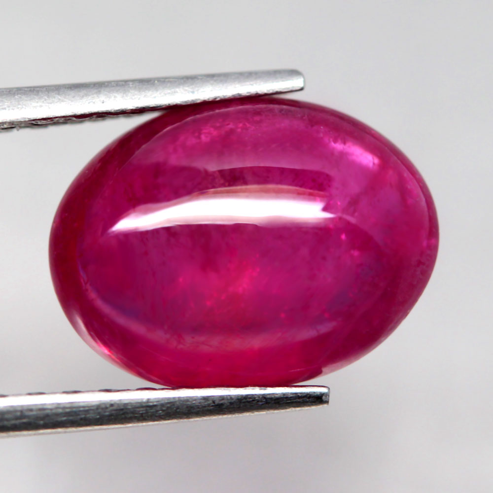thumbnail image 2 of Natural Star Ruby Lot – 30 Ct. Oval Cabochon Gemstones, 5 Pcs, Eye Clean, EGL Certified 2 of 4