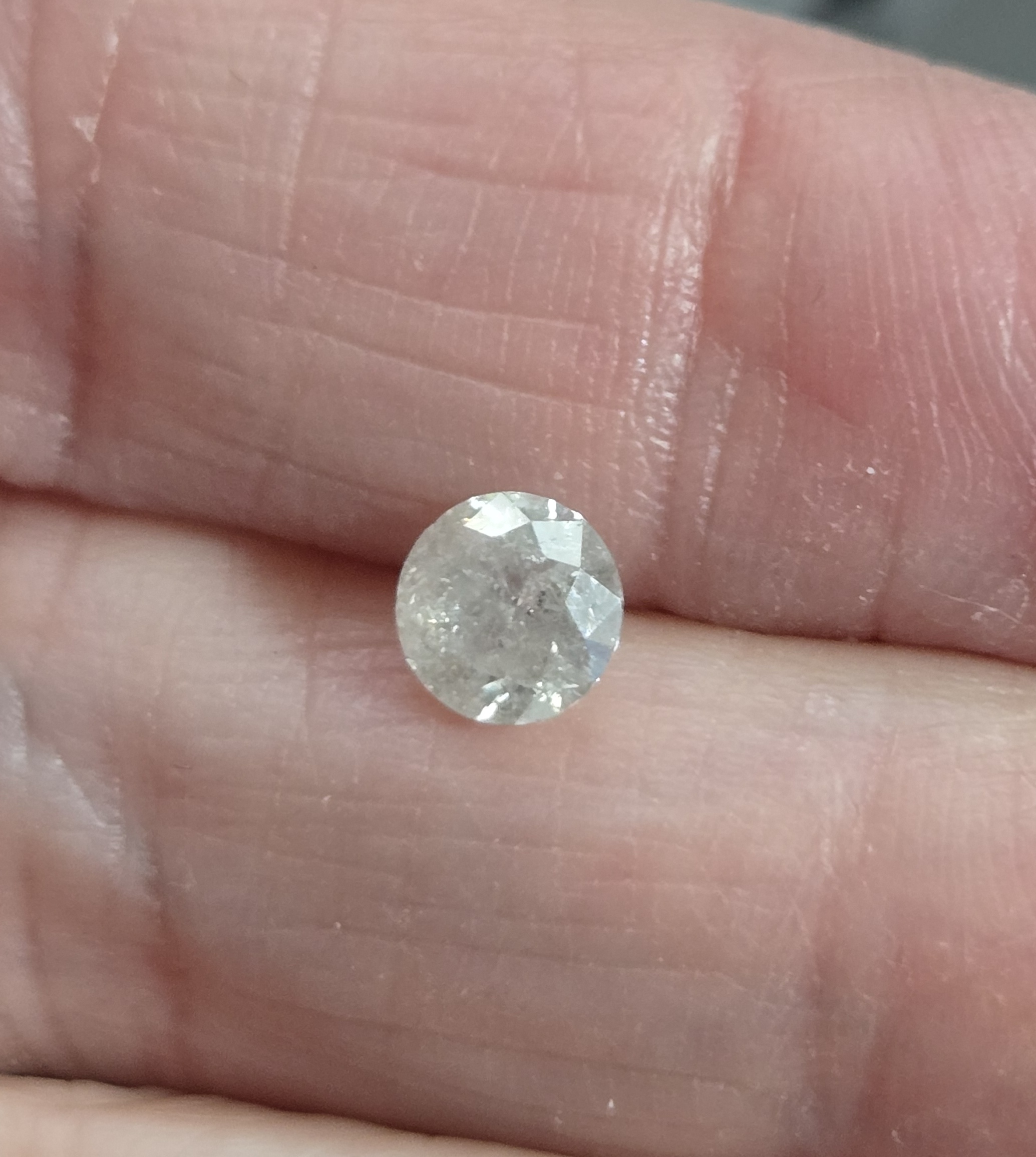 No Reserve .71 Ct Natural Diamond Round Cut Loose Gemstone