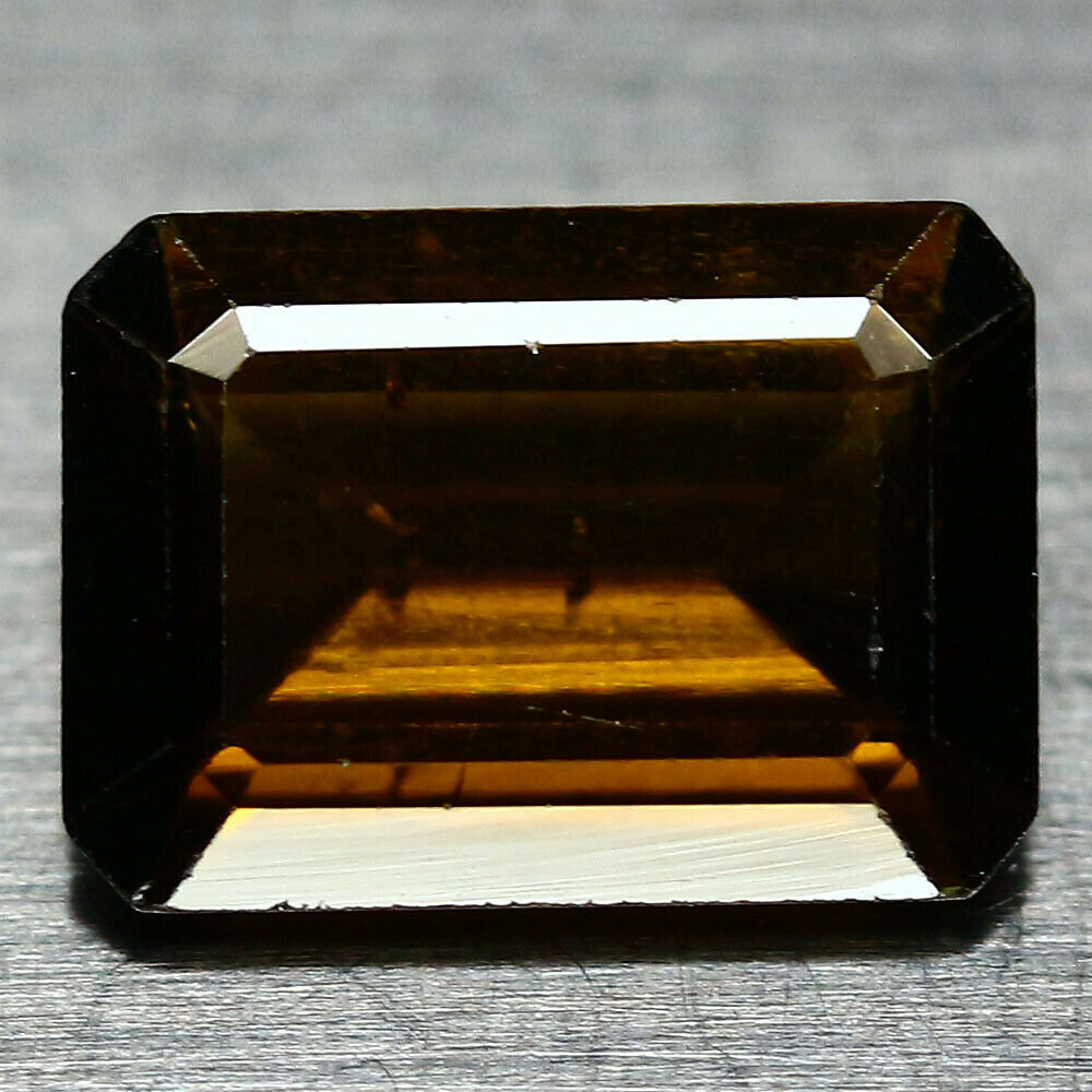 No Reserve VVS 3.93 ct Natural Smoky Quartz Octagon Loose Gemstone