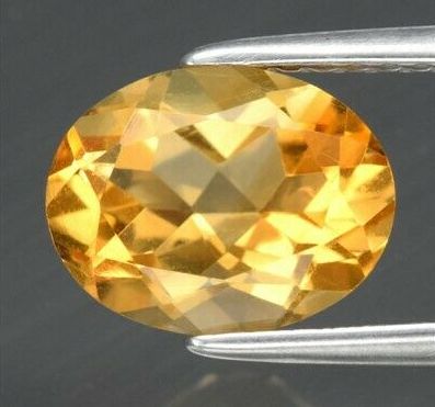 No Reserve VVS 3.38 ct Natural Citrine Oval Cut Loose Gemstone