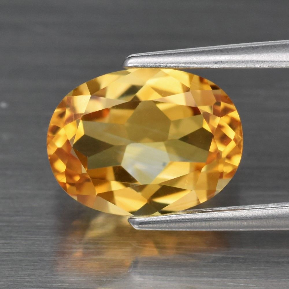 No Reserve VVS 6mm Natural Citrine Oval Cut Loose Gemstone