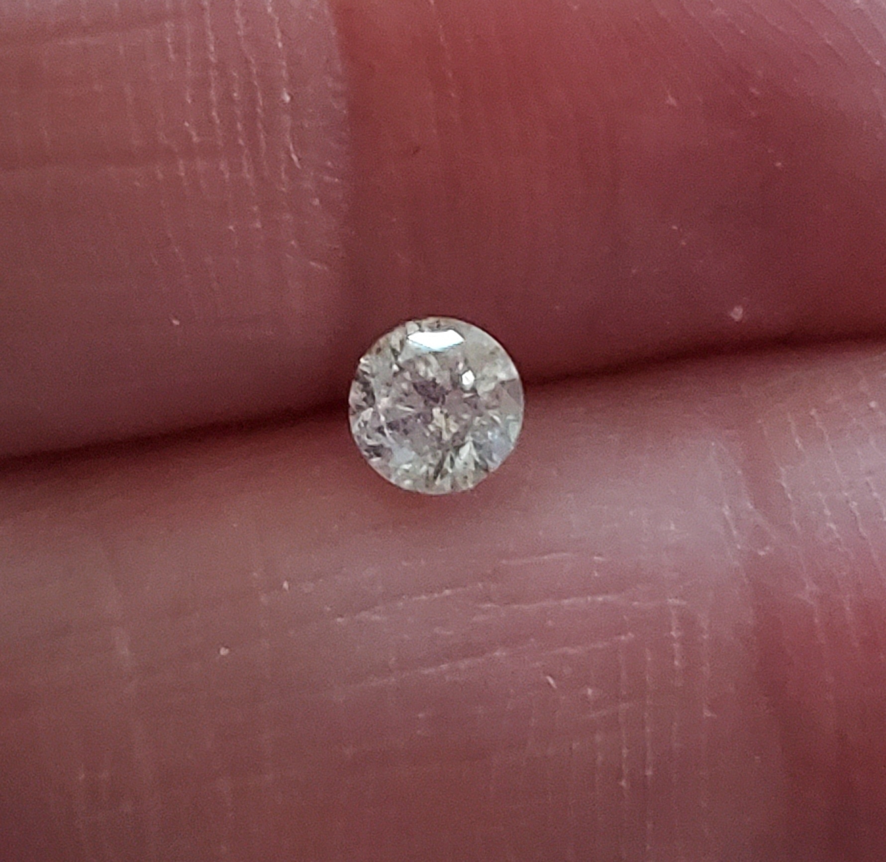 No Resrve .66 ct Natural Diamond Round Cut Loose Gemstone